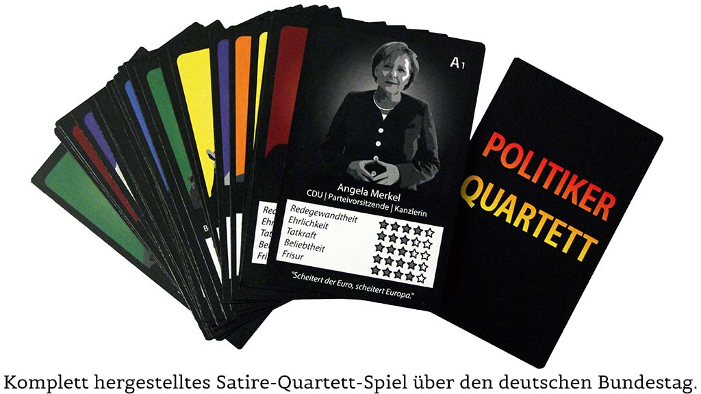 Karten-Spiel: Politiker Quartett